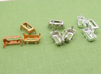 Sew On Prong Setting for Baguette Rhinestone 4500
