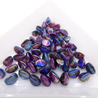 Pinch Beads 5x3mm Crystal Magic Blue