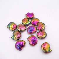 Czech Hello Kitty Glass Beads 19x18mm Crystal Vitex 2X