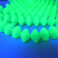 Czech Large Spacer Beads 14x14mm Opal Green