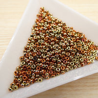 Miyuki Seed Beads 11/0 Black California Gold Rush