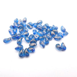 Tulip Petal Beads 4X6mm CRYSTAL GT SHADOWS