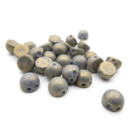 CzechMates Cabochon 7mm Pacifica Poppy Seed