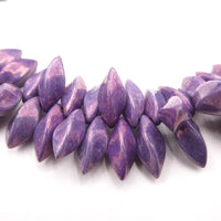 Czech Twist Beads 16x8mm Chalk Vega