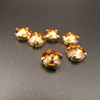 Preciosa Rivoli in setting 39ss (8mm) Caramel