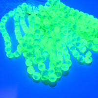 Czech Glass Beveled Round Beads 6mm Matte Green Blue