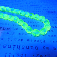 Czech Glass Beveled Round Beads 8mm Green Blue