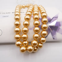 Preciosa Round Pearl Maxima 8mm Pearl Effect Gold