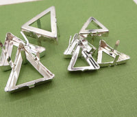 Sew On Prong Setting for Delta Rhinestone 4717 Silver Plated