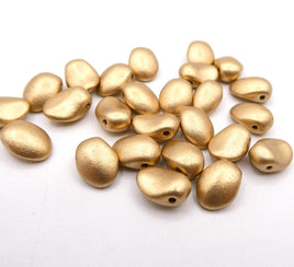 Tulip Petal Beads 6X8mm AZTEC GOLD