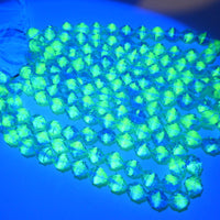 Czech Turbine Glass Beads 10x8mm Blue Lt Green
