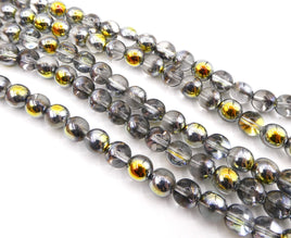 Czech Round Beads 8mm Crystal Marea