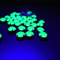 Swarovski Crystal Chaton in setting 34ss (7mm) Emerald UV