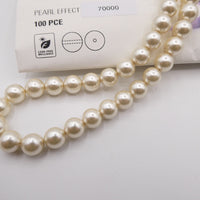 Preciosa Round Pearl Maxima 8mm Pearl Effect White