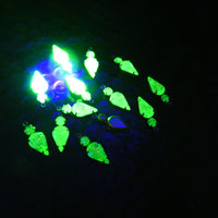 Swarovski Rhinestone Teardrop Charm with loop 20x13mm Peridot Uranium