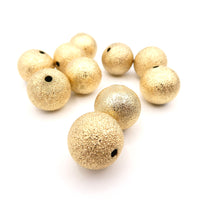 Stardust Metal Plate Gold Beads 15mm