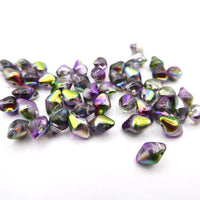 Spiky Button Beads 4.5x6.5mm Crystal Magic Orchid