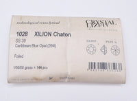 Swarovski 1088 Chaton 39ss (8mm) Caribbean Blue Opal