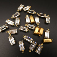 Vintage Swarovski Baguette 4500 Crystal in Setting 10x5mm