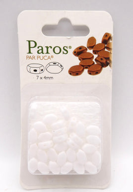 Paros Par Puca 7x4mm Opaque White