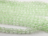 Czech Fire Polish Beads 3mm Transparent Green