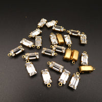 Vintage Swarovski Baguette 4500 Crystal in Setting 10x5mm