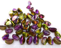 Pinch Beads 5x3mm Crystal Magic Orchid