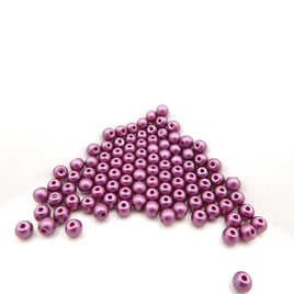Czech Round Beads 3mm Pastel Burgundy