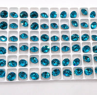 Preciosa Chaton 39ss (8mm) Blue Zircon