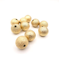 Stardust Metal Plate Gold Beads 15mm