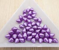 Spiky Button Beads 4.5x6.5mm Pastel Lila