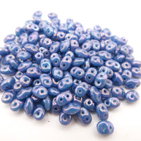 SuperDuo 2.5x5mm Nebula Turquoise Blue 25gm