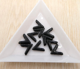 AVA Beads 10x4mm Jet Black