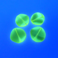 Czech Glass 8-Edge Flat Beads 20mm Yellow Topaz Uranium