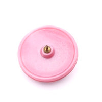 Czech Glass Button with Dragonfly 40mm Opaque Pink