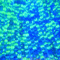 Czech Fire Polish Beads 6mm Blue Lt Green