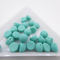 CzechMates Cabochon 7mm Matte Turquoise