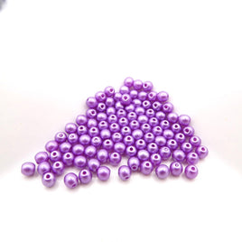 Czech Round Beads 3mm Pastel Lila