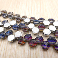 Honeycomb Jewel Beads 6mm Heliptrope