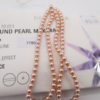 Preciosa Round Pearl Maxima 4mm Pearl Effect Rosaline