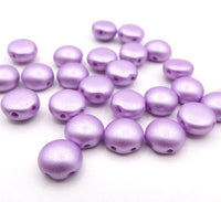 Preciosa Candy 2 Hole Cabochon 8mm Pastel Violet