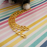Shiny Gold Plated 29ss empty cupchain for bracelet