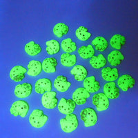 Czech Hello Kitty Glass Beads 19x18mm Opal Green Copper Lined