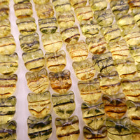 Czech Cat Face Glass Beads 13mm Jonquil Tortoise