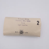 Swarovski Dentelle #1200 75ss Light Sapphire Foiled