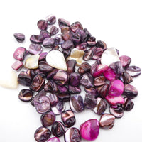 Dyed pink mother of pearl beads. Irregular shapes - Bead Nerd