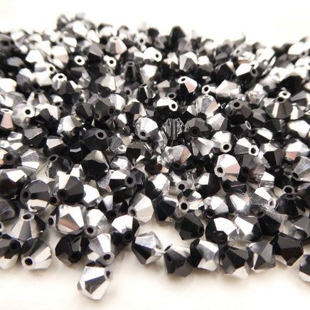Preciosa Crystal Bicone 5mm Labrador Half Jet - Bead Nerd