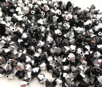 Preciosa Crystal Bicone 5mm Labrador Half Jet - Bead Nerd