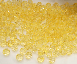 Preciosa Crystal Bicone 6mm Crystal Light Topaz - Bead Nerd