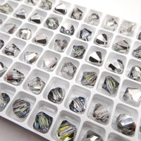 Preciosa Crystal Bicone 8mm Crystal Sahara - Bead Nerd